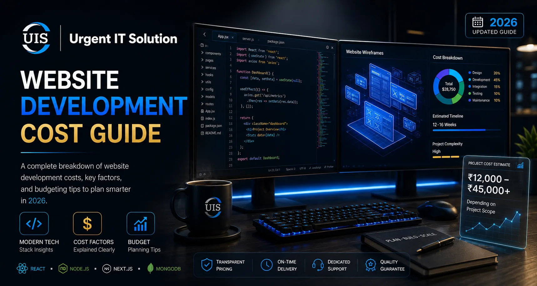 Website Development Cost in India (2026 Guide for Global Businesses & Startups)